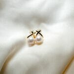 Criss Cross Pearl Earrings